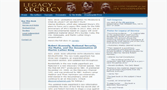 Desktop Screenshot of legacyofsecrecy.com